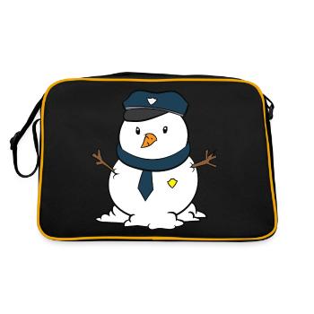 Père Noël Noël police enfants - Sac Retro - noir/or - Dos