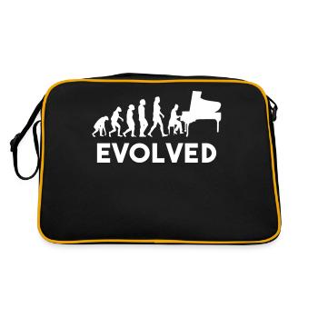 Piano Piano Player Gift - Retro Bag - black/gold - Back