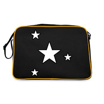 Étoiles Star Cadeau Ciel étoilé - Sac Retro - noir/or - Dos