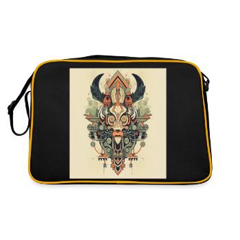 LE BUFFLE - Sac Retro - noir/or - Dos