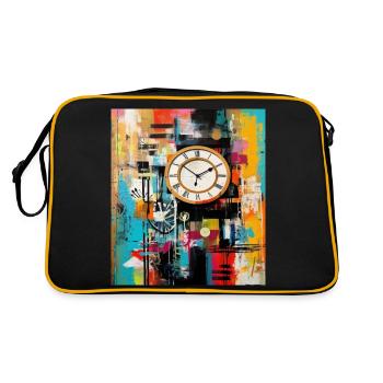 STREET ART IMAGINATION - Sac Retro - noir/or - Dos