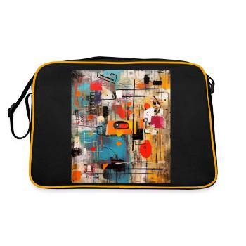STREET ART IMAGINATION - Sac Retro - noir/or - Dos