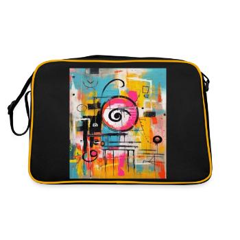 STREET ART IMAGINATION - Sac Retro - noir/or - Dos