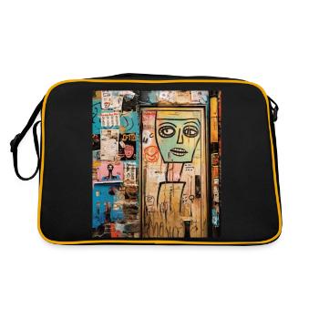 SPIRIT OF WALL STREET ART - Sac Retro - noir/or - Dos