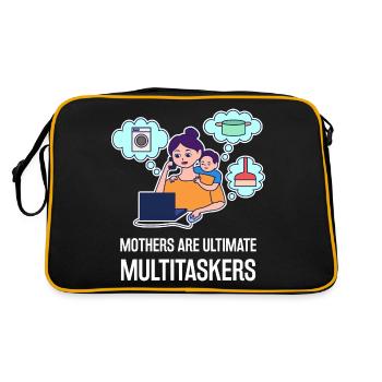 Multitasking design for Mother's Day - Retro Bag - black/gold - Back