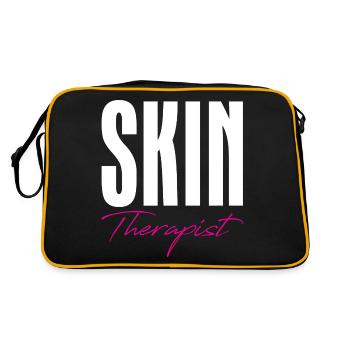 Hauttherapeutin - Retro Tasche - Schwarz/Gold - Hinten