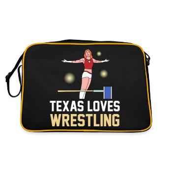Conception de lutte au Texas pour les fiers fans du Texas - Sac Retro - noir/or - Dos