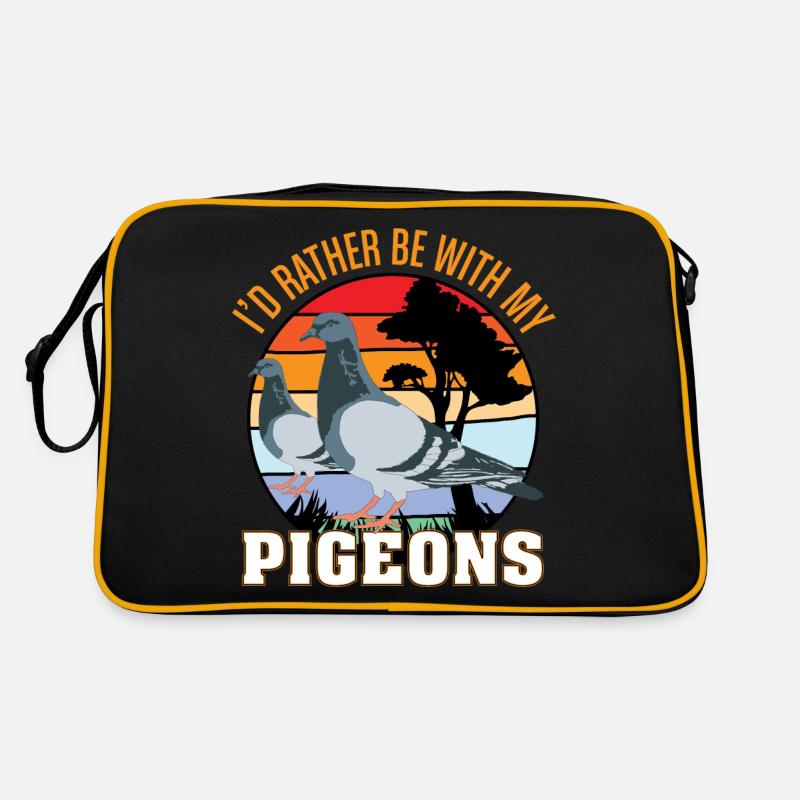 Plutôt avec des pigeons Conception de parc pour les colombophiles Sac Retro