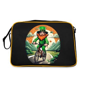 Vélo Trèfle de la Saint-Patrick - Sac Retro - noir/or - Dos