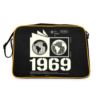 Vintage 1969 Retro Birthday Gift 1969 - Retro Bag - black/gold - Back