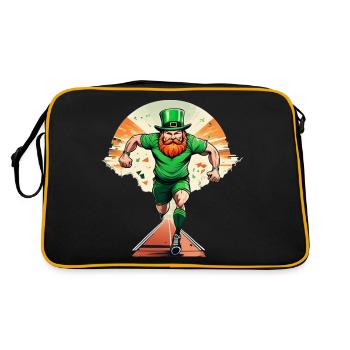 Shamrock de la Saint-Patrick - Sac Retro - noir/or - Dos