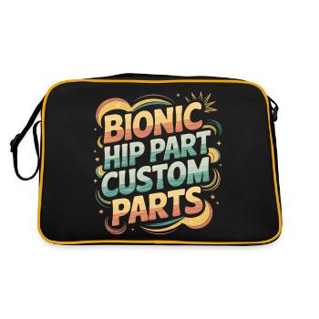 Bionic Hip Part Custom Parts 7 - Retro Tasche - Schwarz/Gold - Hinten