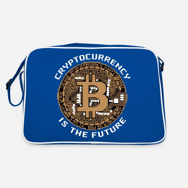Cryptocurrency Is The Future 8 Retro Tasche
