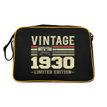 Vintage 1930 Rétro Cadeau D’anniversaire 1930 - Sac Retro - noir/or - Dos