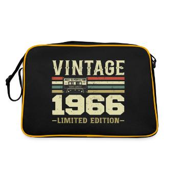 Vintage 1966 Rétro Cadeau D’anniversaire 1966 - Sac Retro - noir/or - Dos