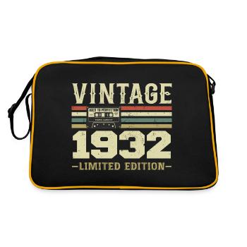 Vintage 1932 Retro 1932 Birthday Gift - Retro Bag - black/gold - Back