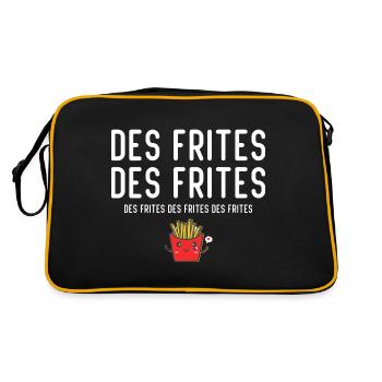 Des Frites Des Frites des Drites - Sac Retro - noir/or - Dos