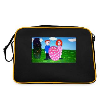 Père, mère et ovule - Sac Retro - noir/or - Dos