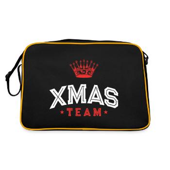 Xmas Team - Retro Tasche - Schwarz/Gold - Hinten