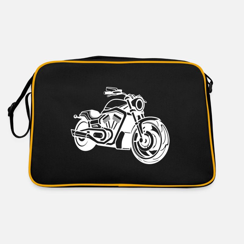 Motard - Sac Retro - noir/or