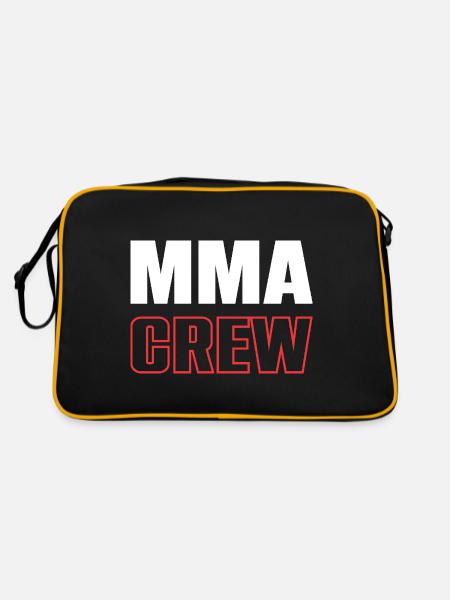 Mma Crew - Retro Tasche - Schwarz/Gold - Hinten