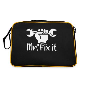 Mr. Fix It - Retro Bag - black/gold - Back