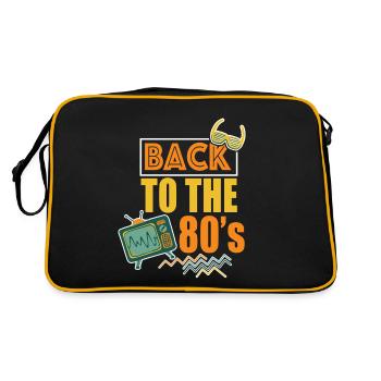80s Back to the 80s - Retro Bag - black/gold - Back