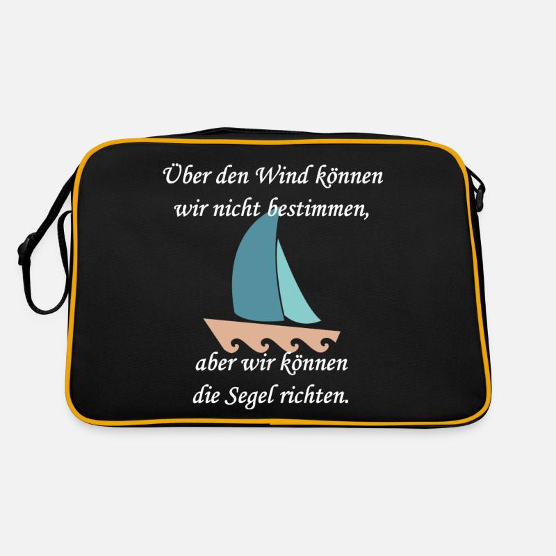 cooler Segelspruch Retro Tasche