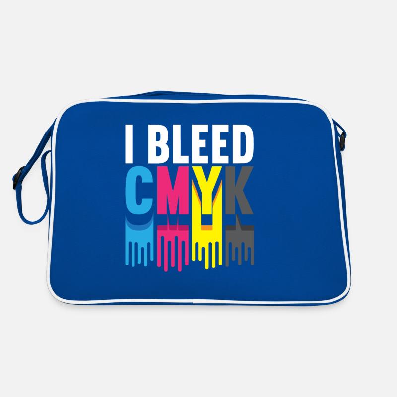 I Bleed CMYK Illustrator Graphic Designer Retro Bag
