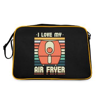 J’adore ma friteuse à air - Sac Retro - noir/or - Dos