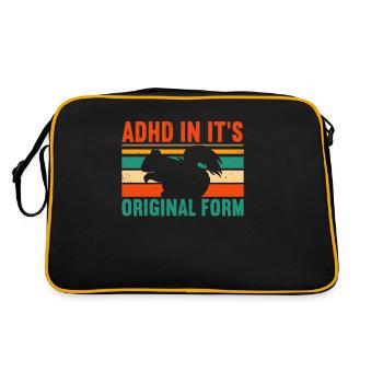 Le TDAH dans sa conscience du TDAH Écureuil - Sac Retro - noir/or - Dos
