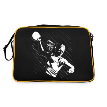 Handball Player Handball Ball Outfit Handball Player - Retro Bag - black/gold - Back
