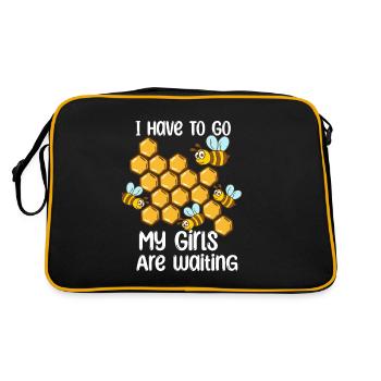 Beekeeper Beekeeper Beekeeping Honey Bees Beekeeper - Retro Bag - black/gold - Back