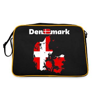 drapeau Danemark drapeau Danemark drapeau Danemark - Sac Retro - noir/or - Dos