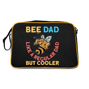 Bee Dad Bee King Beekeeper Beekeeper Gift - Retro Bag - black/gold - Back