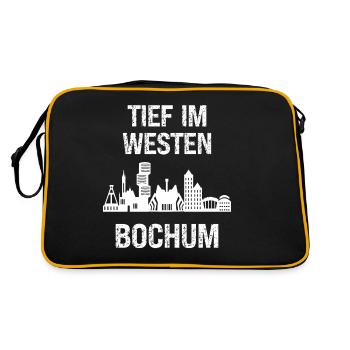 Deep in the West Bochum Pott Coal Ruhr Area Ruhr - Retro Bag - black/gold - Back