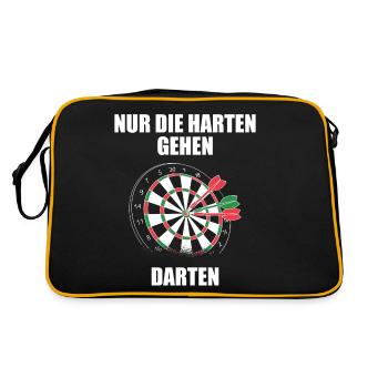 Jeu de fléchettes Tough Go Dart - Sac Retro - noir/or - Dos