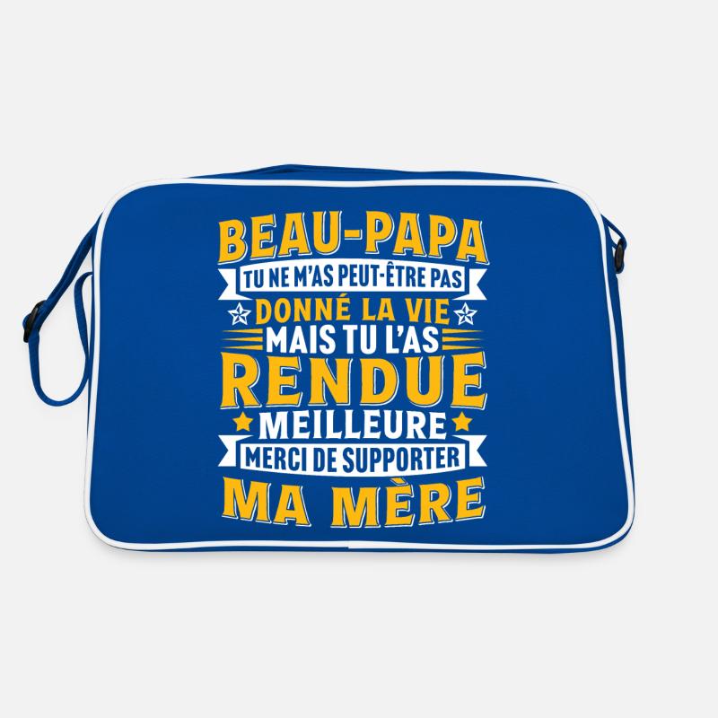 Beau-Papa Merci De Supporter Ma Mère Sac Retro