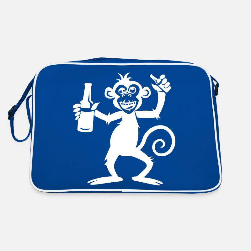 Affe Party Bier Retro Tasche