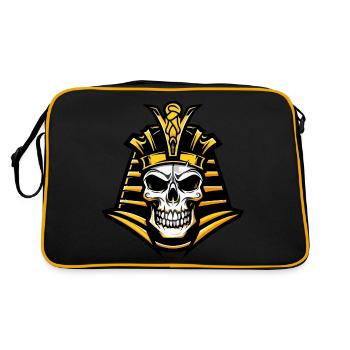 Crâne de pharaon - Sac Retro - noir/or - Dos
