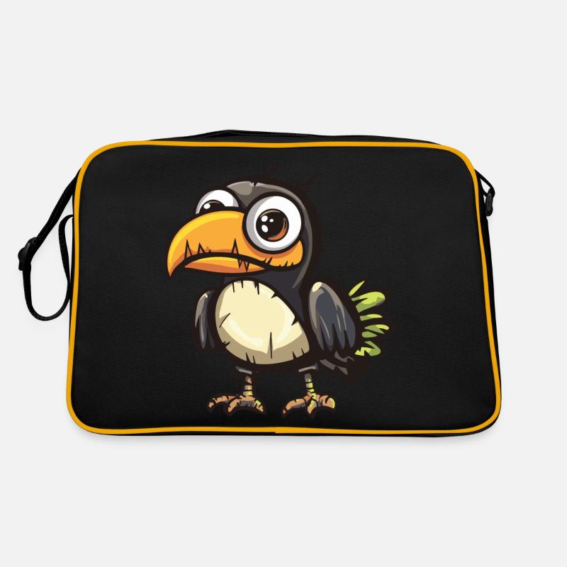Toucan oiseau Halloween Zombie Sac Retro