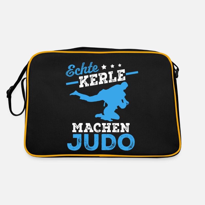 Echte Kerle machen Judo Retro Tasche