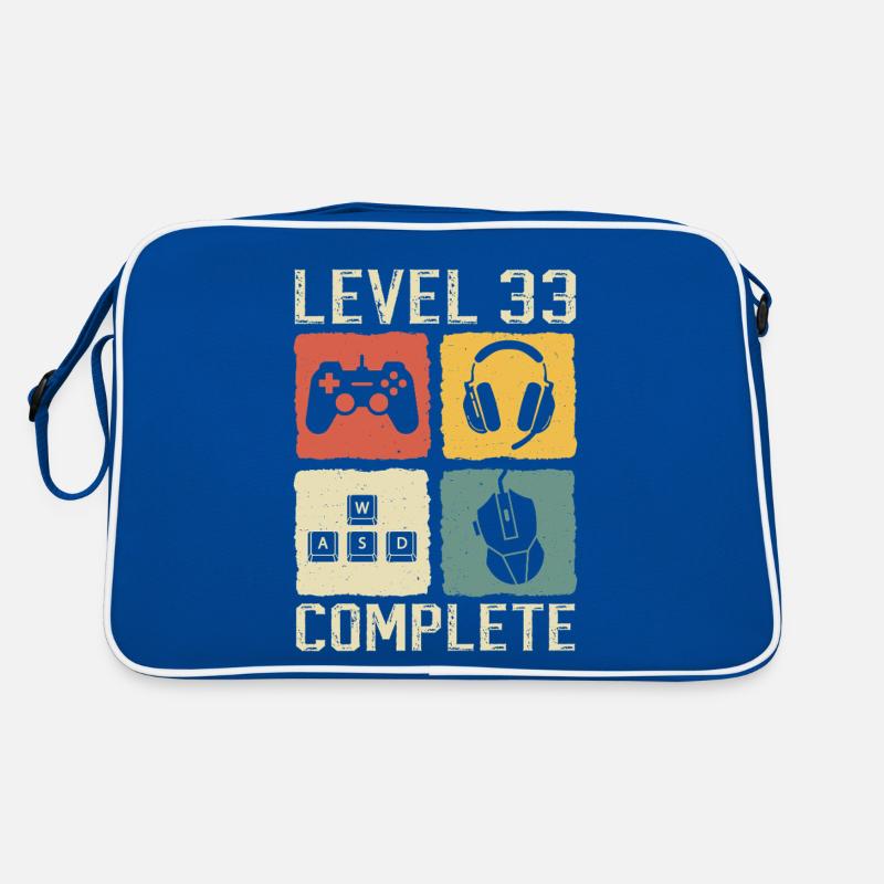 33rd Birthday Level 33 Complete Gamer 33 Years Retro Bag