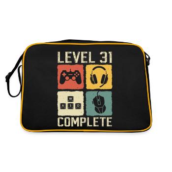 31st Birthday Level 31 Complete Gamer 31 Years - Retro Bag - black/gold - Back