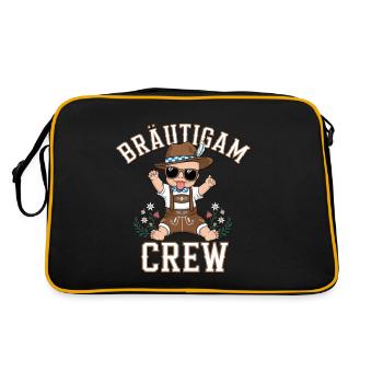 Enterrement de vie de garçon Meilleur homme Hommes Enterrement de vie de garçon - Sac Retro - noir/or - Dos