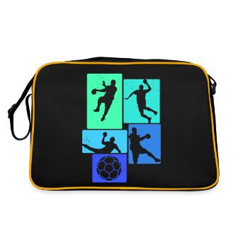 Handball Joueurs de handball - Sac Retro - noir/or - Dos