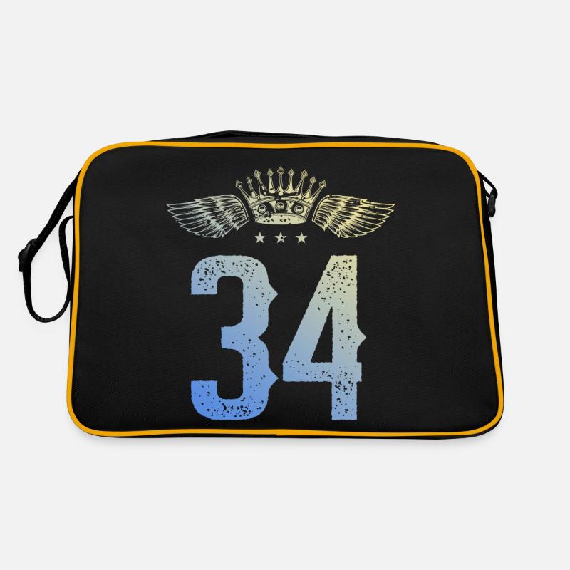 34 Couronne numérique Sac Retro