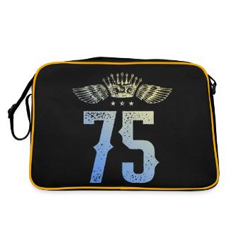 75 Number crown - Retro Bag - black/gold - Back