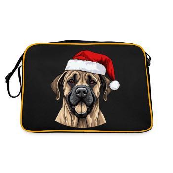 Tête de Noël Boerboel Dog - Sac Retro - noir/or - Dos