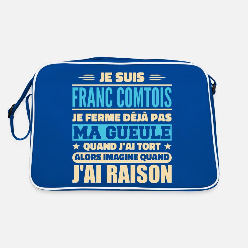 Franc comtois je ferme pas ma gueule franche comté Sac Retro